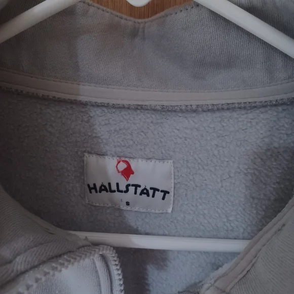 Men's Light Gray Zip-Up Sweater - Picture 3 of 5